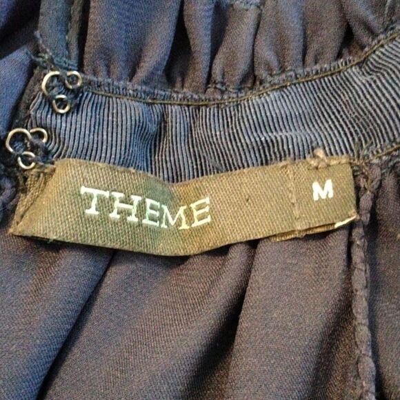 Theme Navy Blue Ruffly Dress - Picture 9 of 12